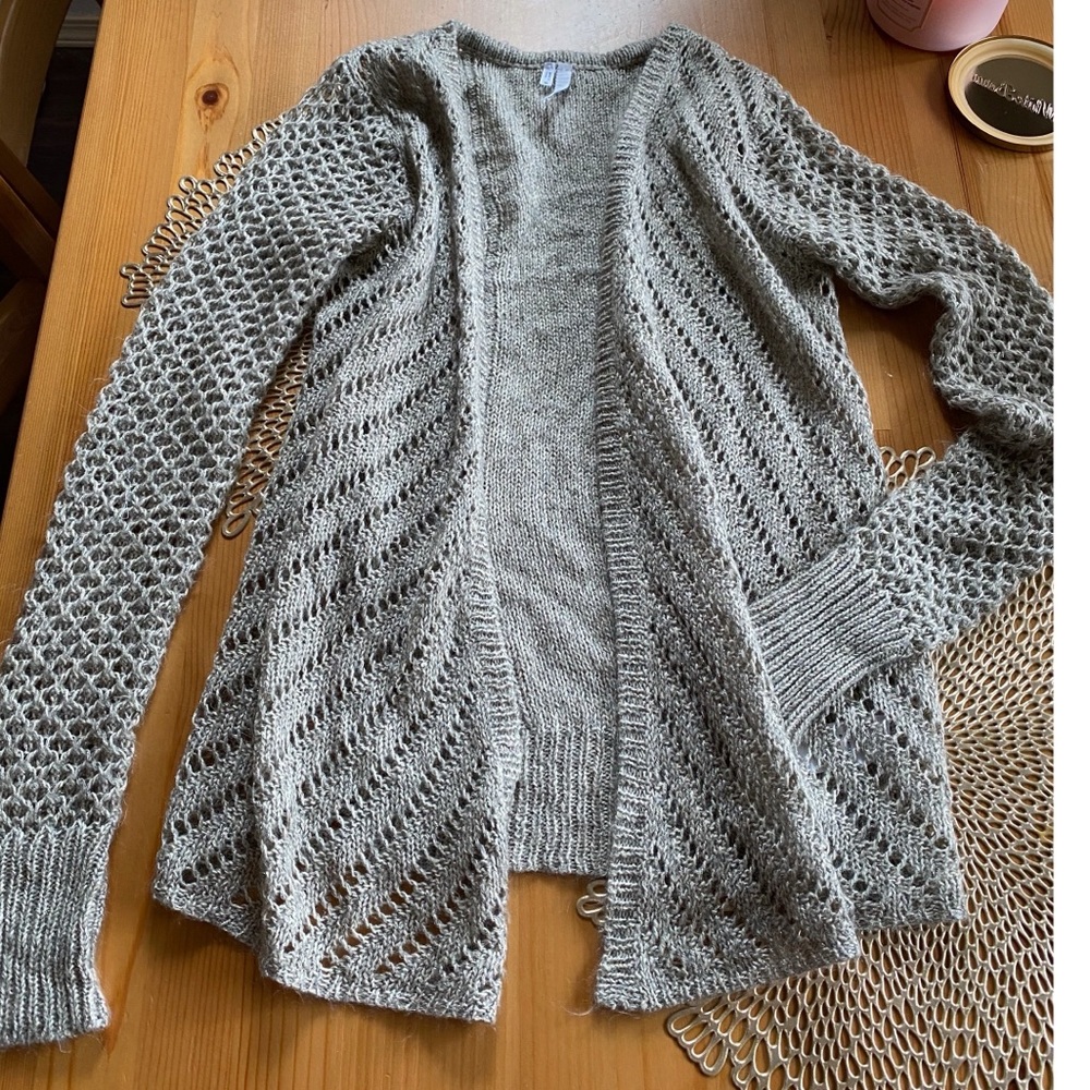 Maurice’s Light Brown and Silver Threaded Cardigan